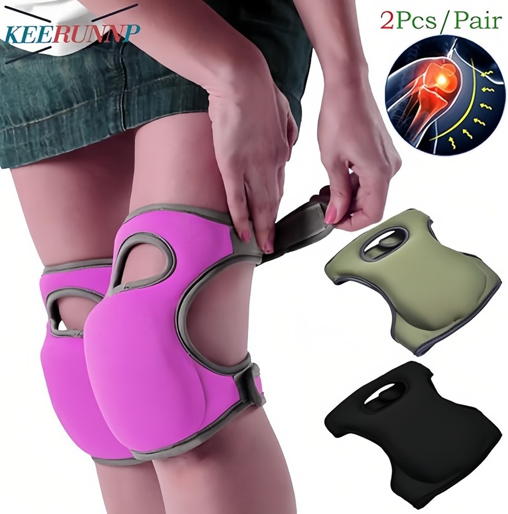 Garden Knee Pads - Thick Sponge, Hook & Loop for Gardening & Cleaning