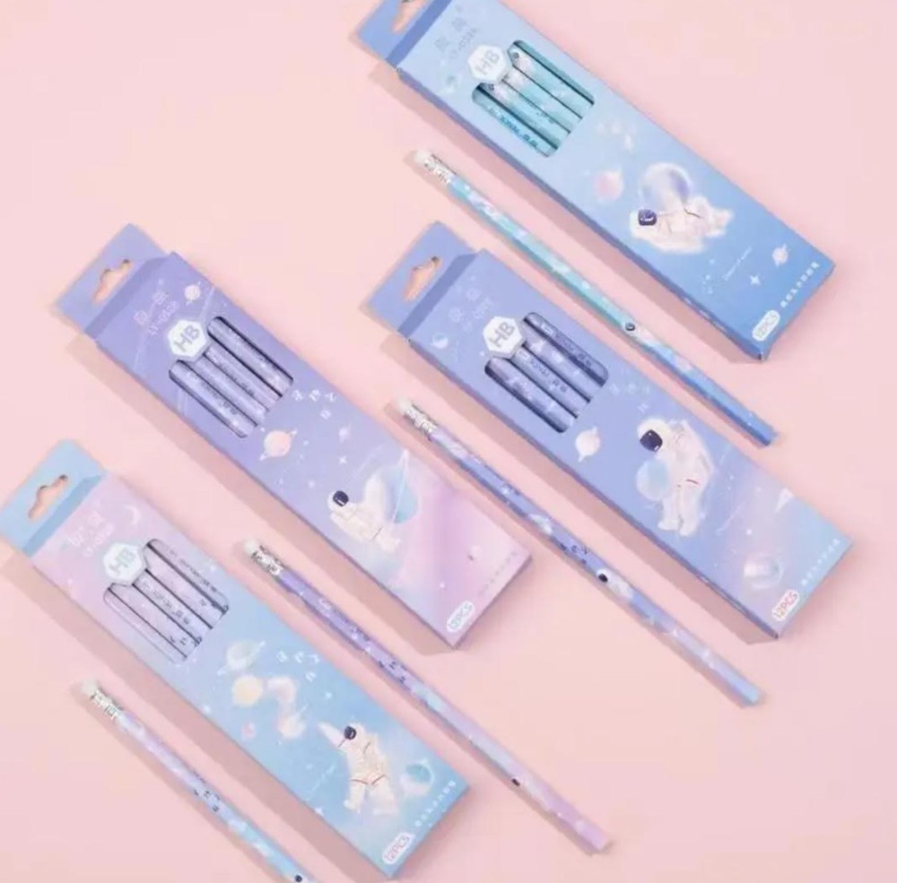 Back 2 School Student 12pcs Set HB Astronaut Pencils