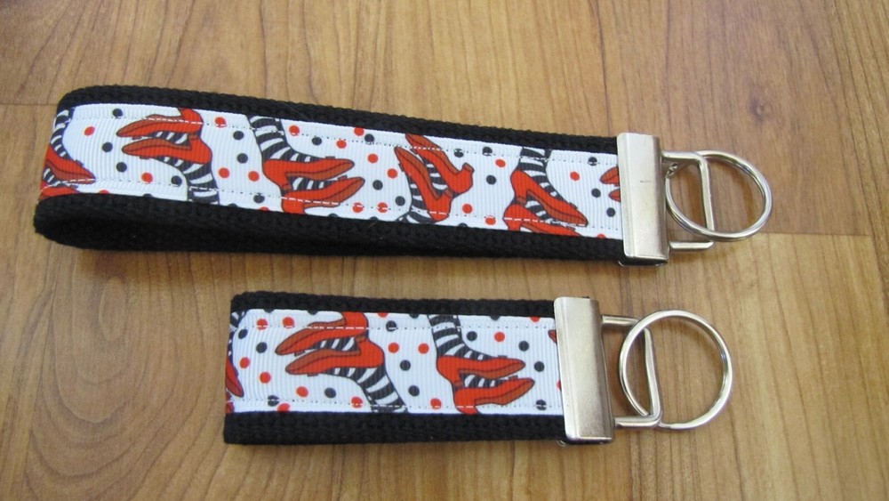 Key Fob Wristlet - Ruby Red Slippers