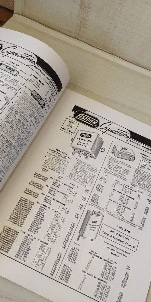1959 ~ Astron ~ Capacitators ~ catalog AC-7