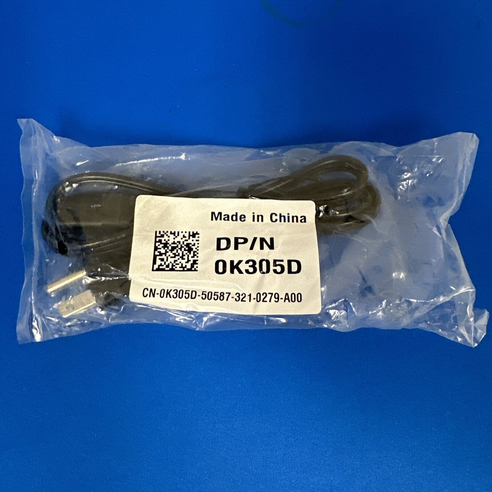 Dell Power Cable DP/N OK305D Heavy Duty 3 Prong Computer