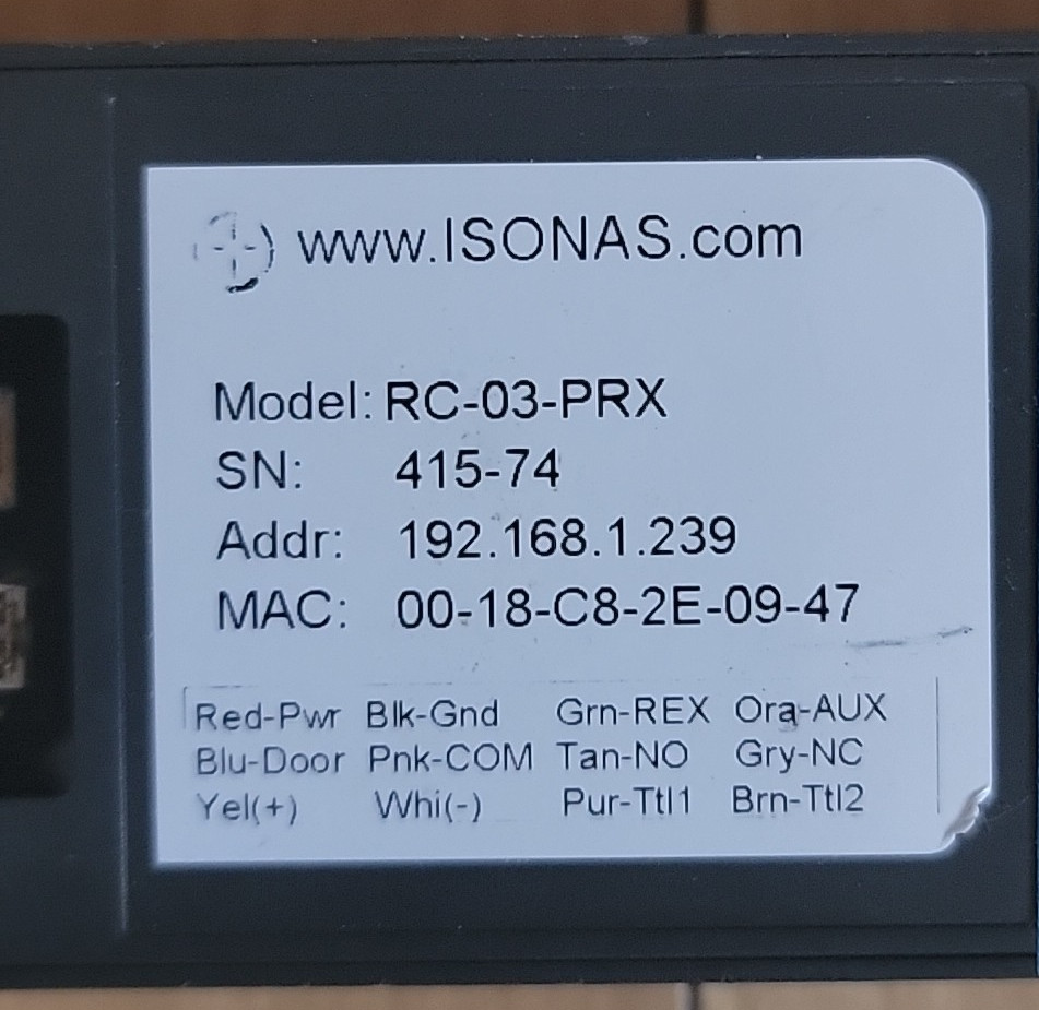 ISONAS Access Control RC-03-PRX Security Proximity Magnetic -TESTED READ-