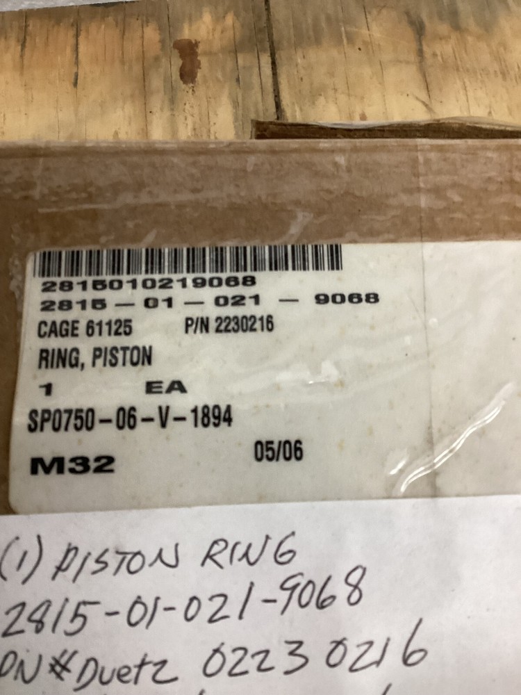 Ring Piston, Duetz pn#4157654/4.75"