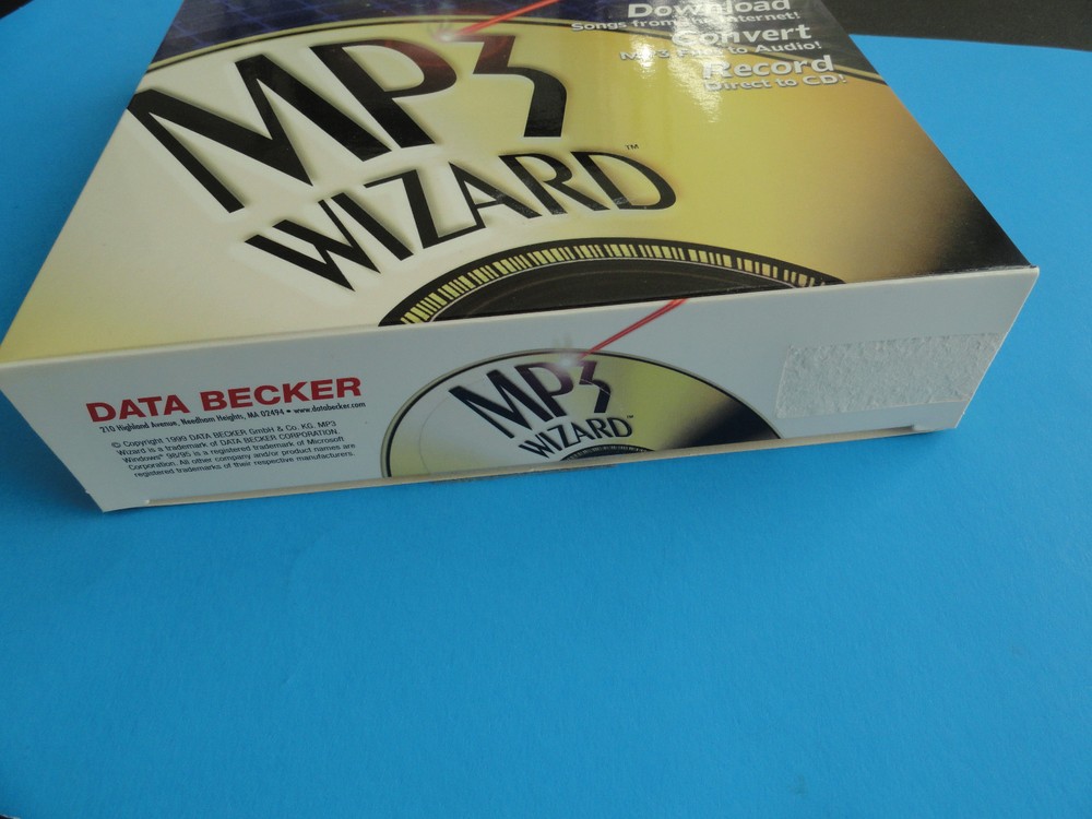 MP3 WIZARD - DATA BECKER - WIN 95/98 - TURN MP3 FILES TO CDs -- CLEAN
