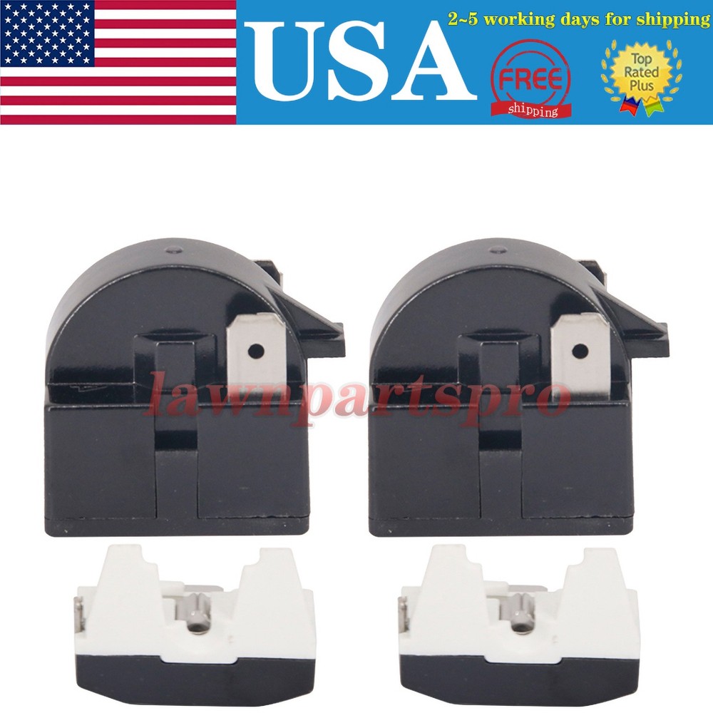 4x Refrigerator PTC Starter Relay Replace 2 Pins Compressor Overload Protector