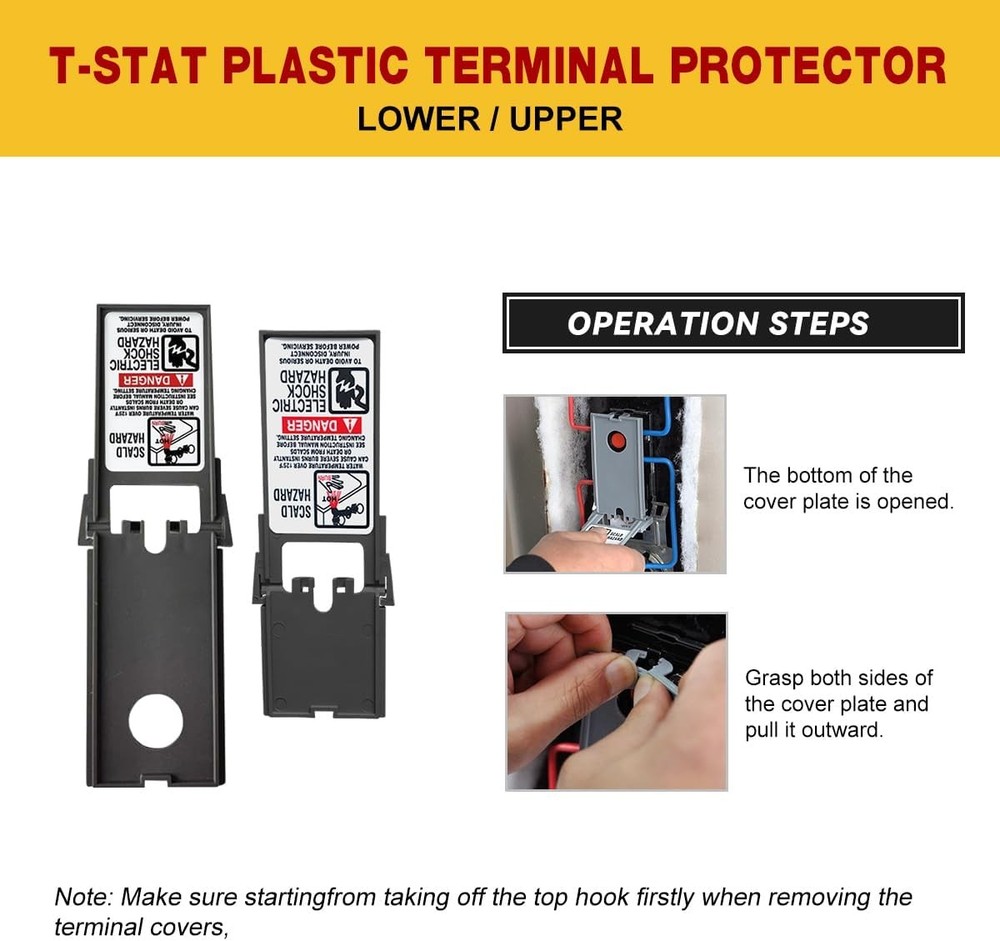 Electric Water Heater Thermostat,Include 1x KST203 Upper Thermostat & 1x KST200