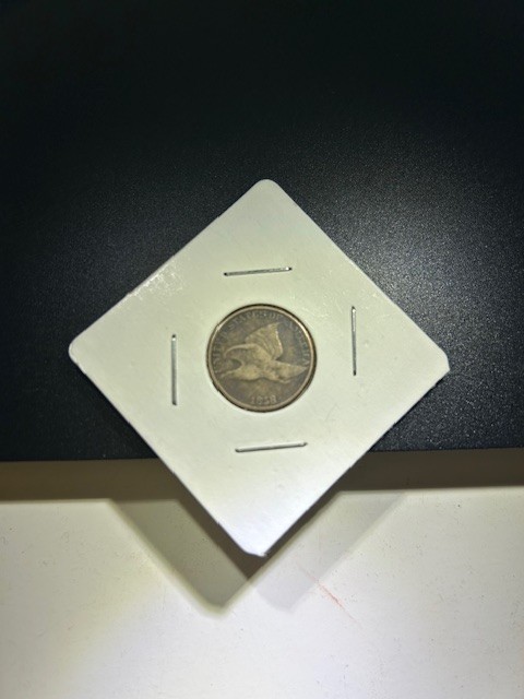 1858 flying eagle cent AU Penny 1C LL