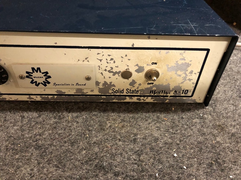 Vintage Muzak Solid State Paging Amplifier A-10 Mixer MAKE OFFER!