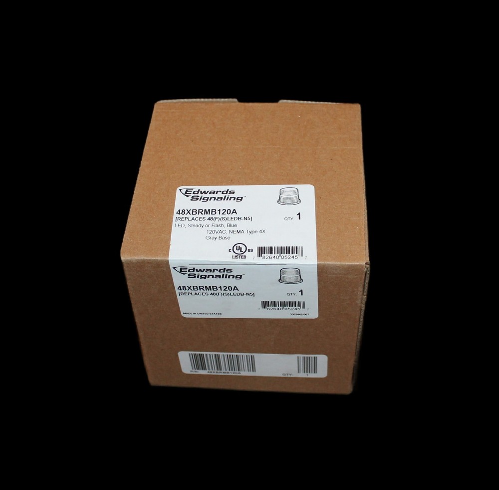 Edwards Signaling 48Xbrmb120a Visual Signal Light,Multi-Status,Blue