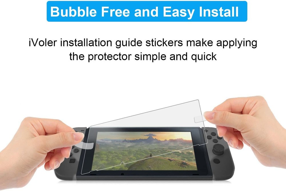 (2 Pack) Nintendo Switch Premium Tempered Ultra Clear Glass Screen Protector