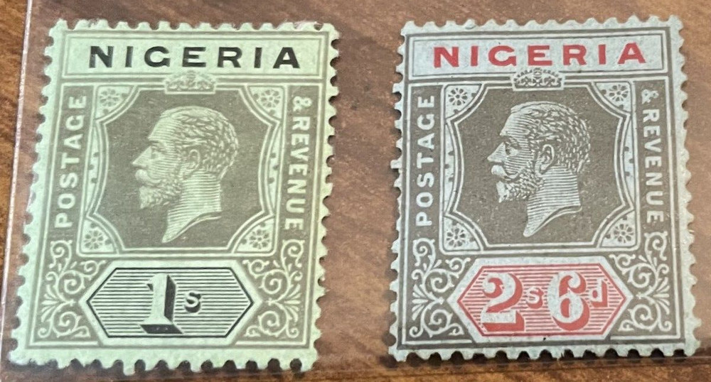 2 Nigeria KGV Mint Higher Values