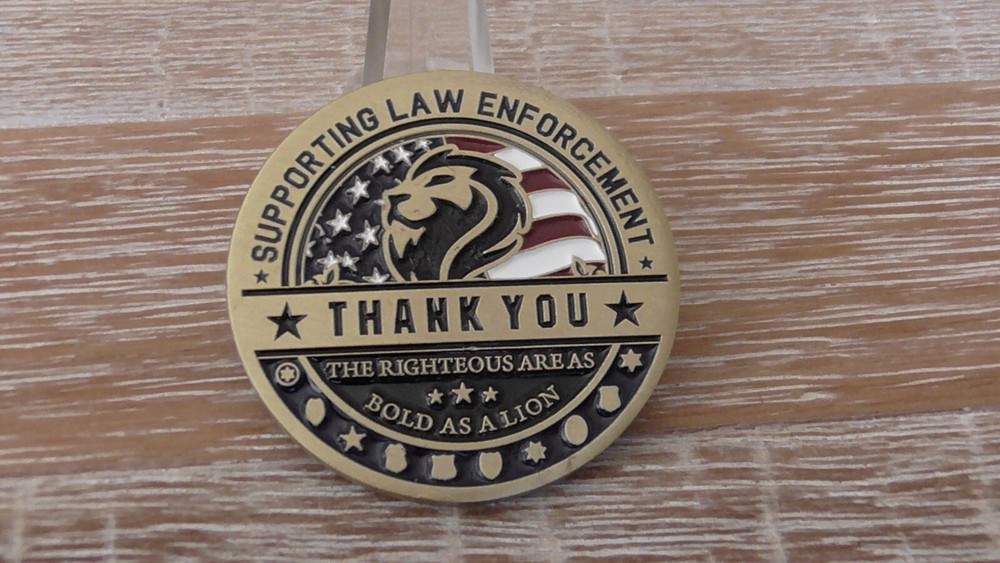 CopQuest Supporting Law Enforcement 25 Years Challenge Coin #C198