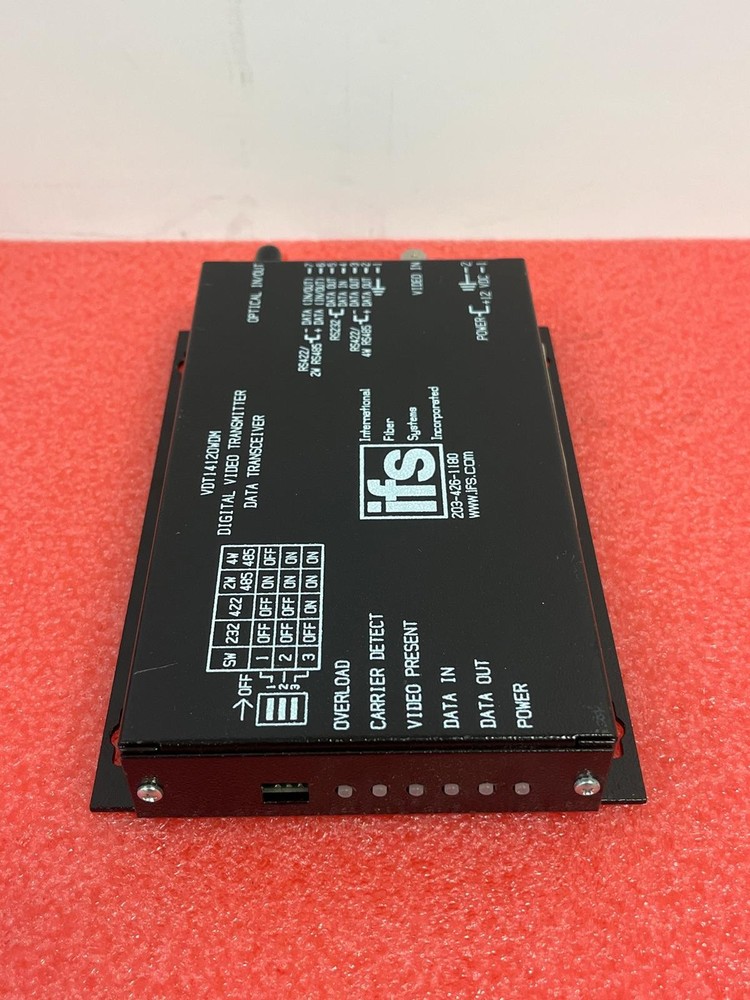 IFS VDT14120WDM DIGITAL VIDEO TRANSMITTER DATA TRANSCEIVER