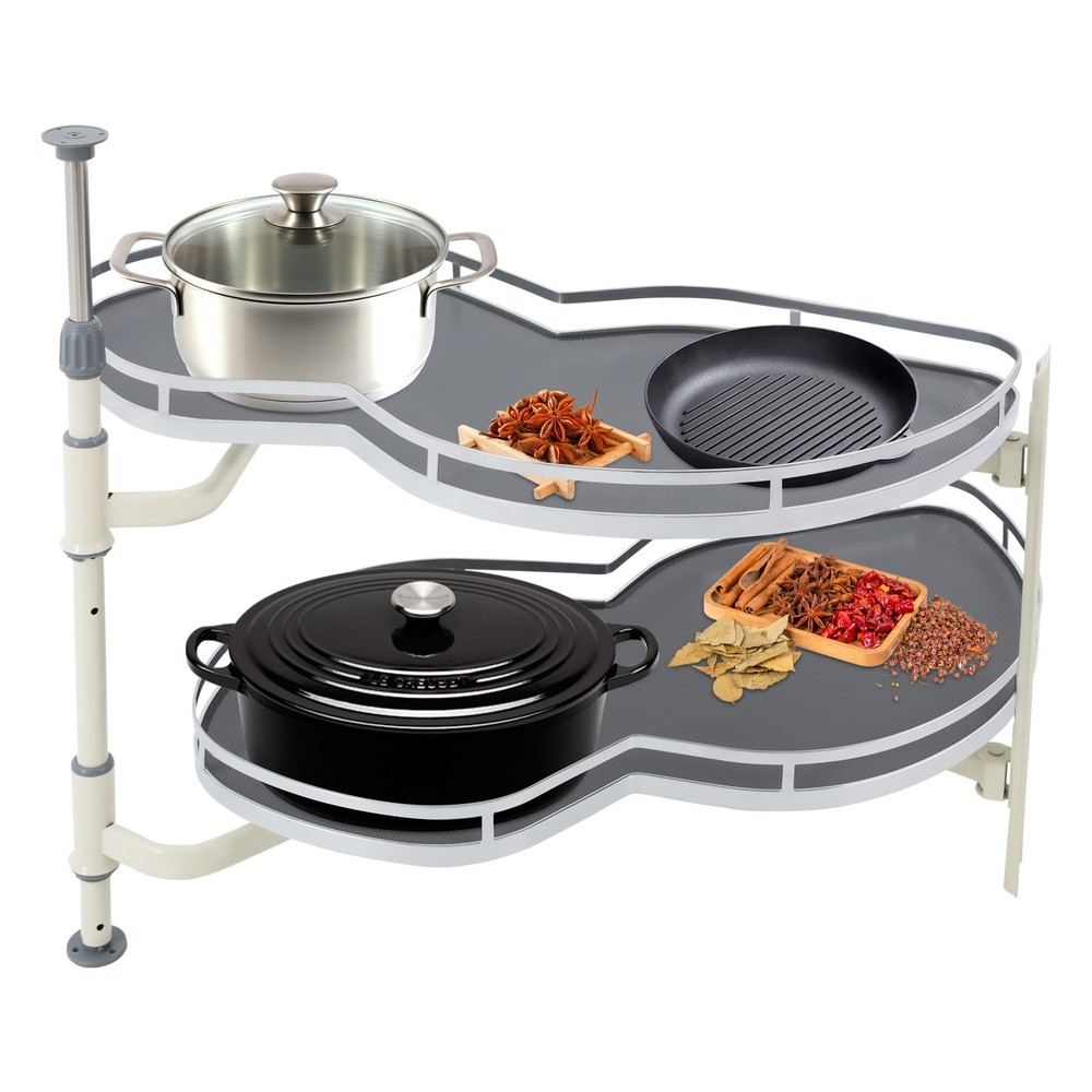 Kitchen Blind Corner Cabinet Pull Out Shelves 2-Tier Left Pull-out Organizer