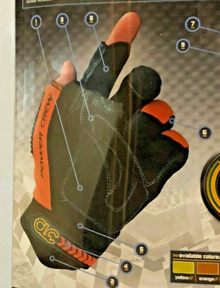 CLC Pit Crew Performance Mechanic Gloves Style #230A - XX - Orange