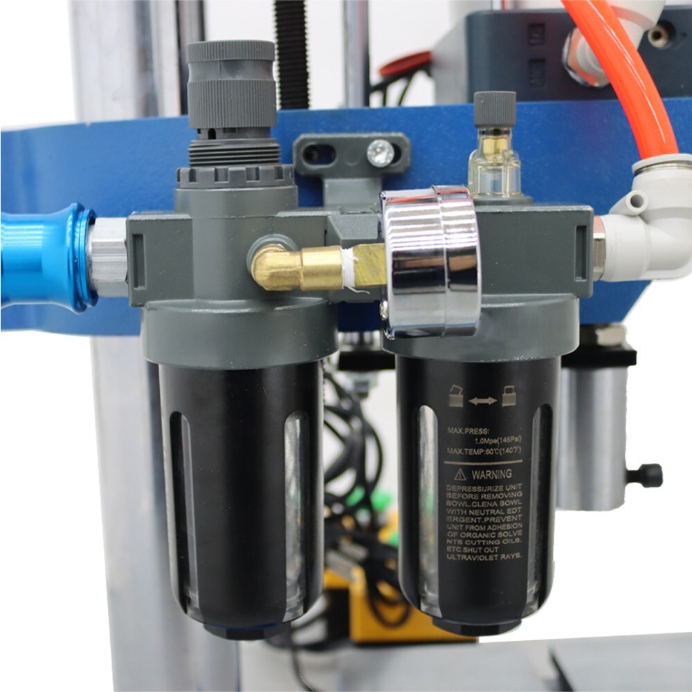 2205lbs Pneumatic Punch Press with Controller Easy Operate Die Hole φ0.78'' 110V