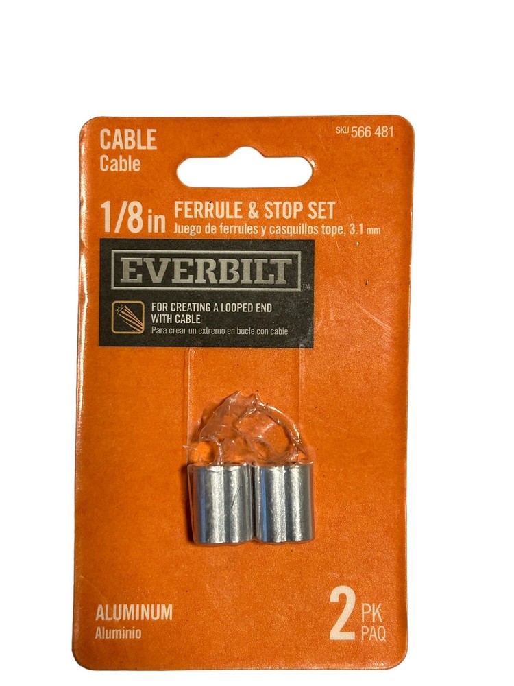 Everbilt FERRULE & STOP SET 1/8