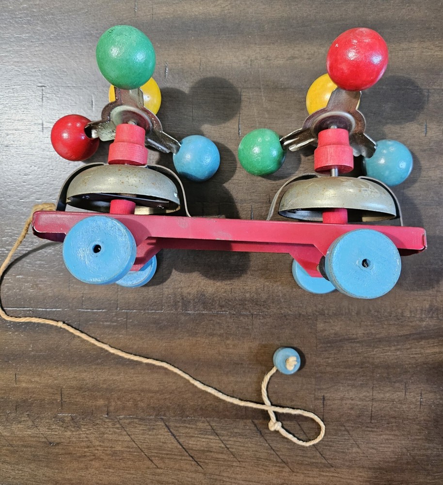 Vintage Spinning Pull Toy
