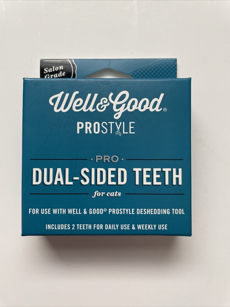 Well & Good Prostyle Dual Sided Teeth For Cats Use With Deshedding Tool