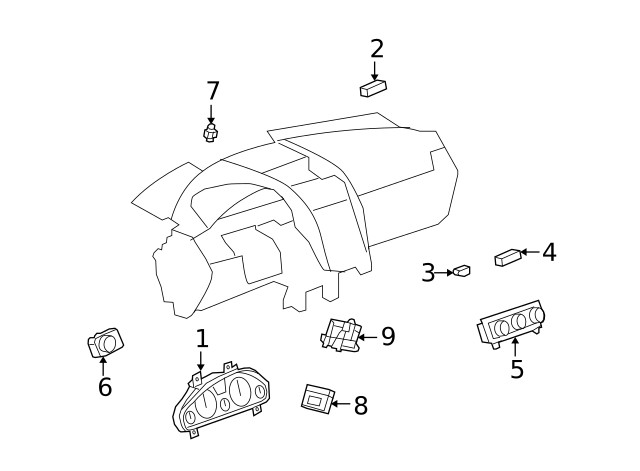 Genuine GM Body Control Module Bracket 25769961