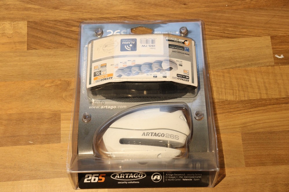 Artago Disc lock with alarm for motorcycle