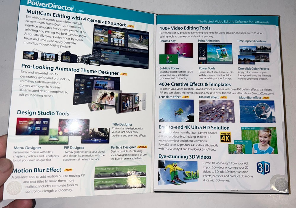 CyberLink PowerDirector Ultra V12 CD Software. Complete W. Code!