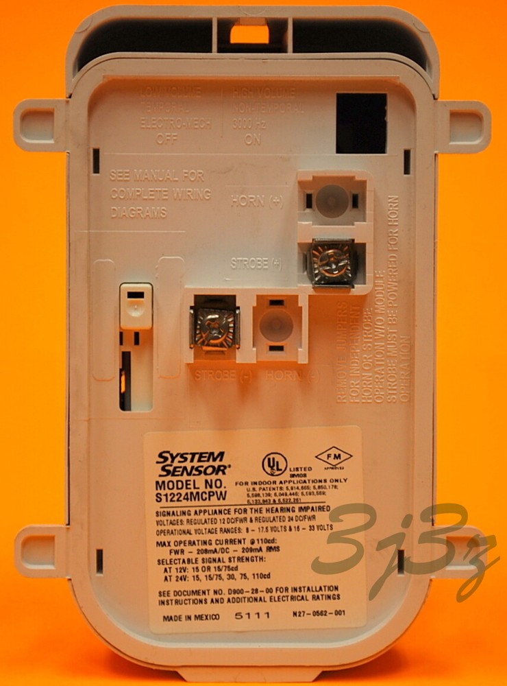 System Sensor S1224MCPW Horn Strobe