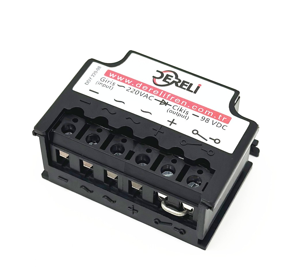 DERELI DDY 220-98 input 220VAC output 98VDC Half-Wave Brake Rectifier module