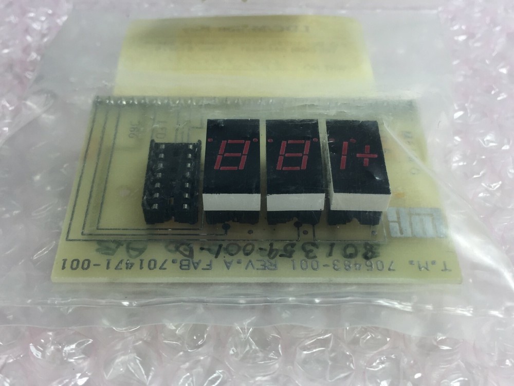 LDC / Milton Roy Part# 801395001 PCb Assy Display Gr Master