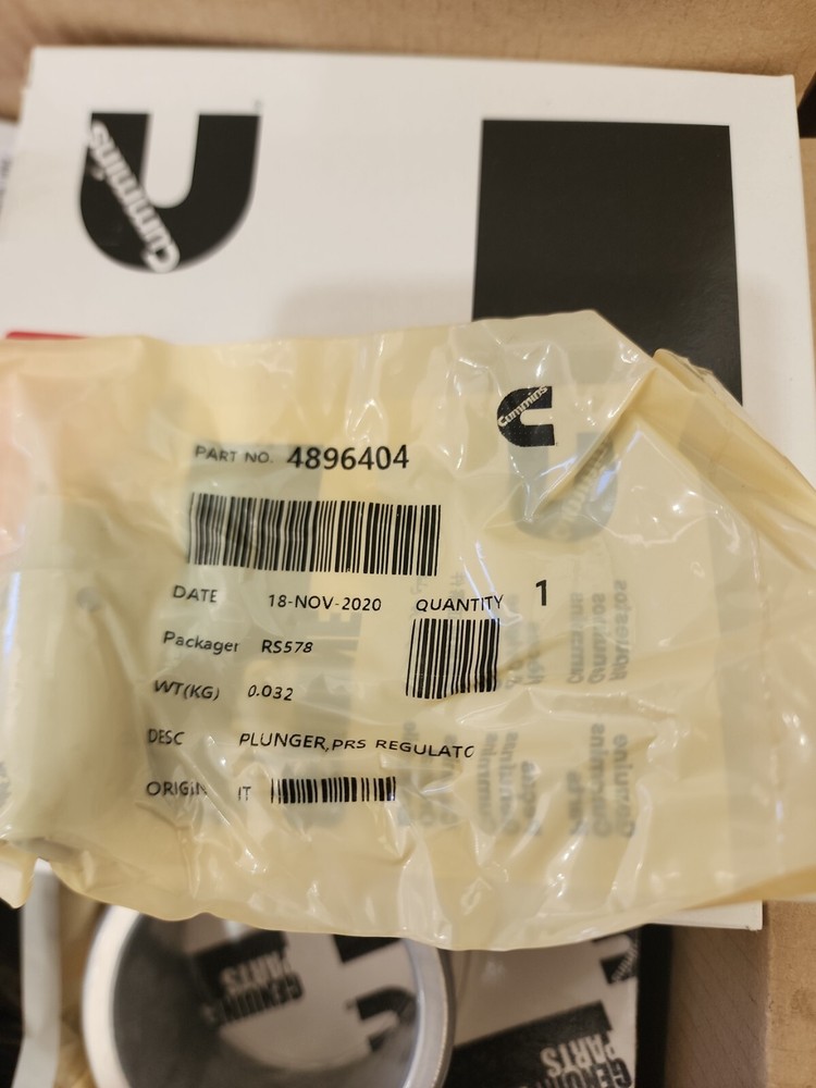 Cummins Pressure Regulator Plunger 4896404