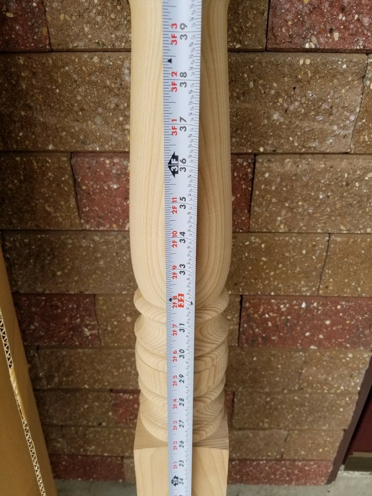 Hampton Starting Newel - 3.5" x 56" - Coffman C-4002 - Beech
