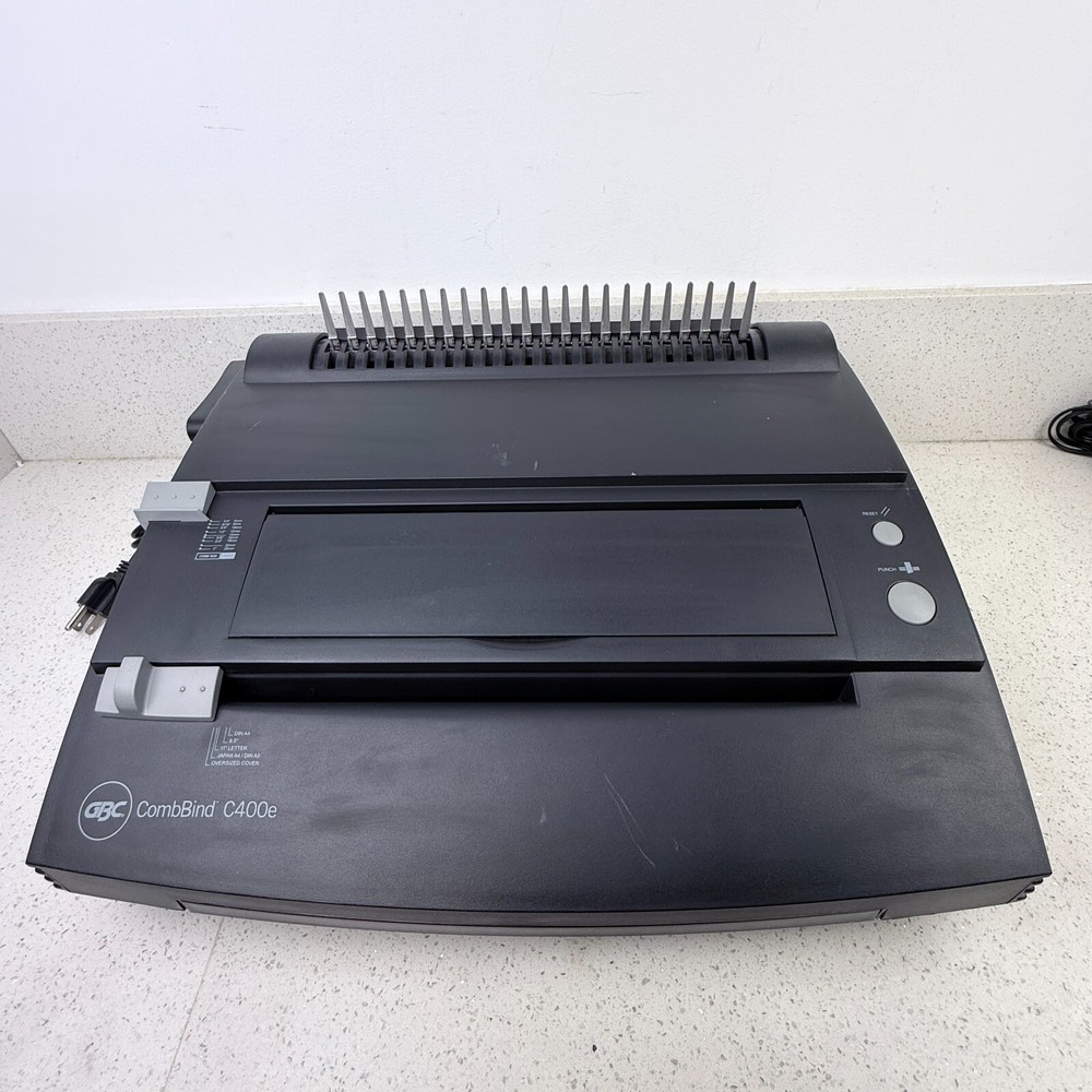 GBC C400e CombBind Hole Punch Comb Bind Booklet Maker