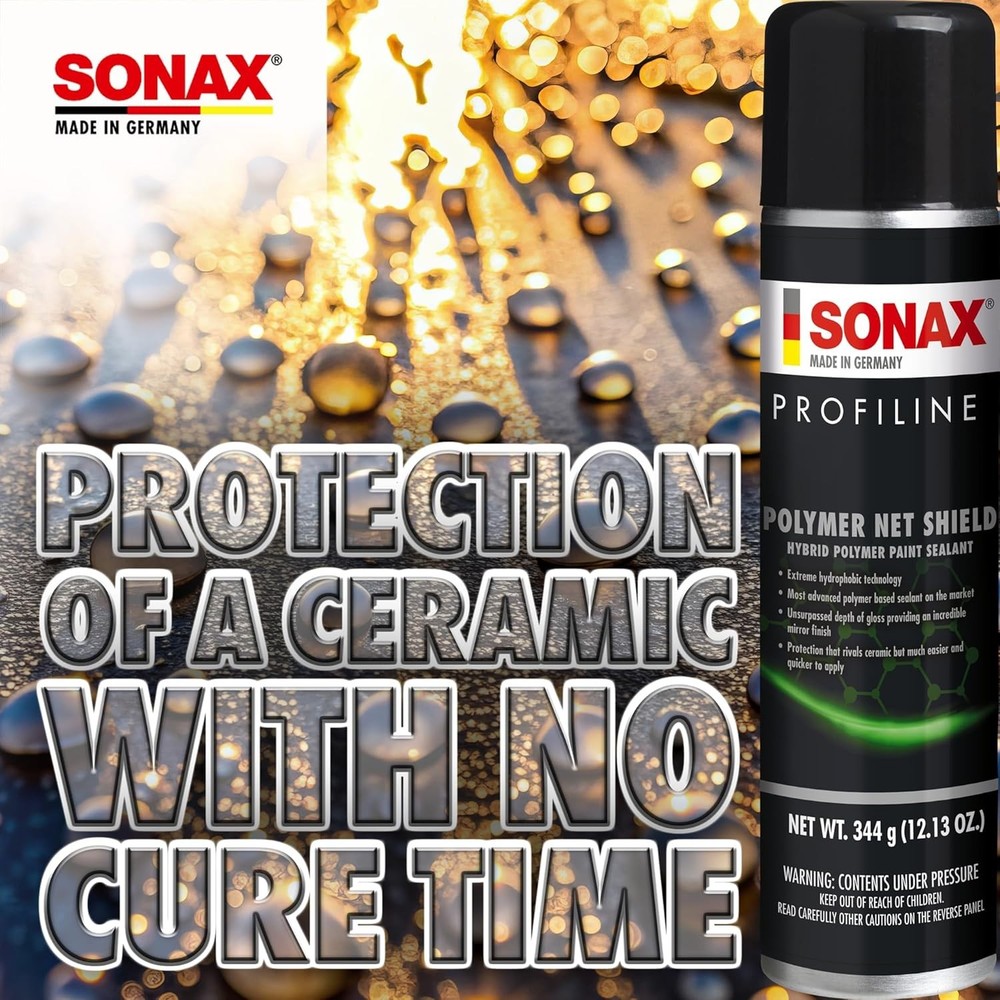 SONAX Polymer Net Shield 223300 Aerosol-Based Polymer Spray Sealant 340ml