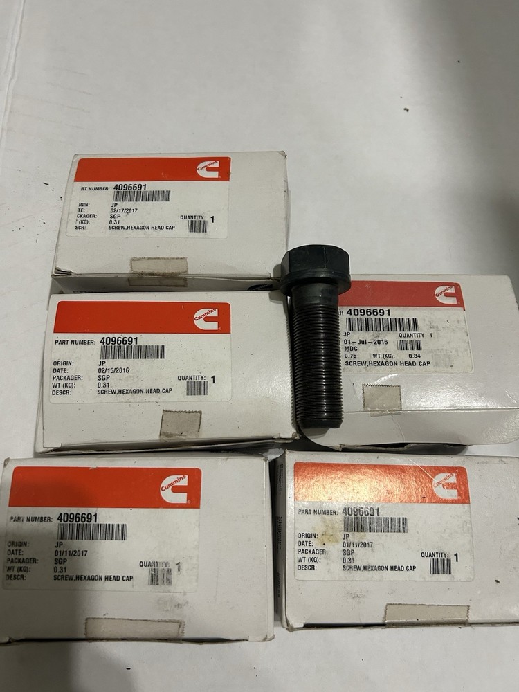 Cummins Part#4096691 Hexagon Head Cap Screws Set 5 Boxes