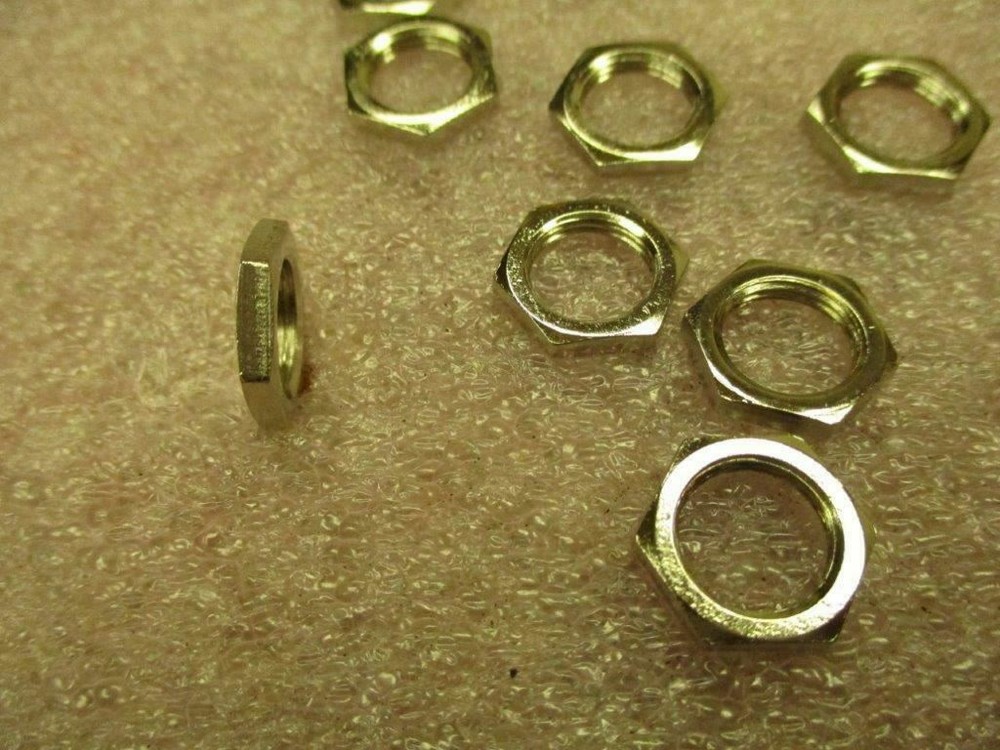 3/8-32 Volume Control Mounting Electrical Panel Jam Thin Nuts Chrome 25 pcs #184
