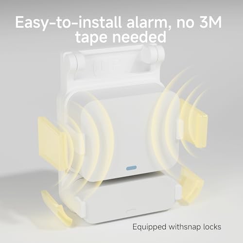 Garage Door Bracket for SimpliSafe Alarm Contact Sensor | Secure Mount White