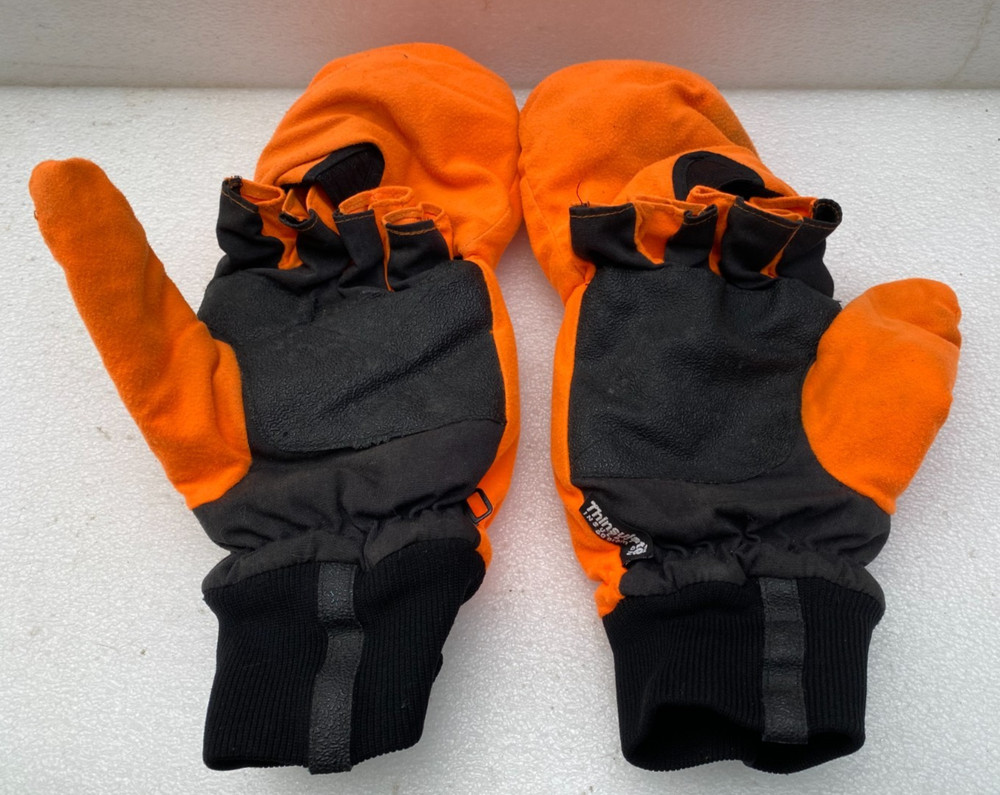 40g Thinsulate Blaze Orange Mittens