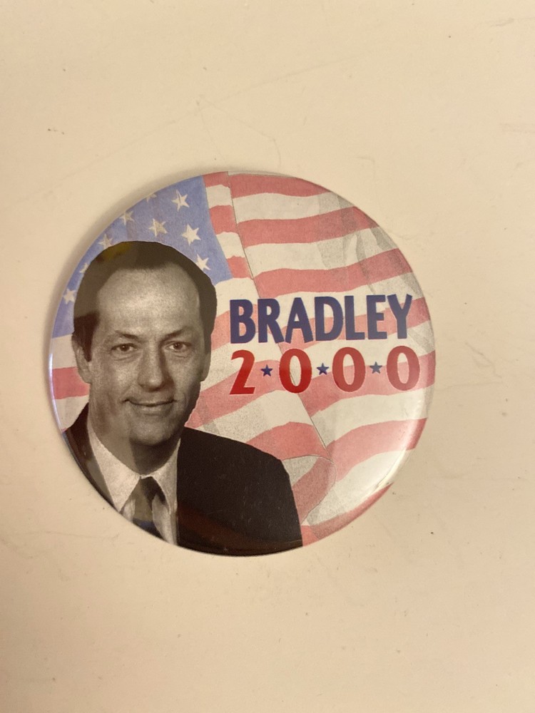 Bradley 2000 Political Pin Back Button P44