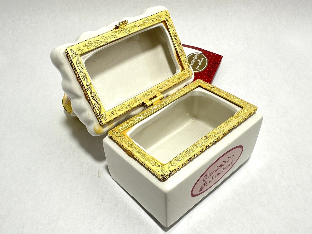 Hallmark Three Angels Hinged Trinket Box Empty