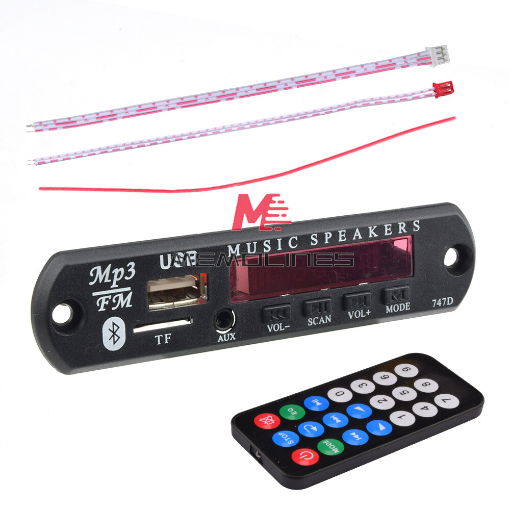 9V 12V MP3 WMA Decoder Board Audio Module Bluetooth 5.0 Music Remote Control Car
