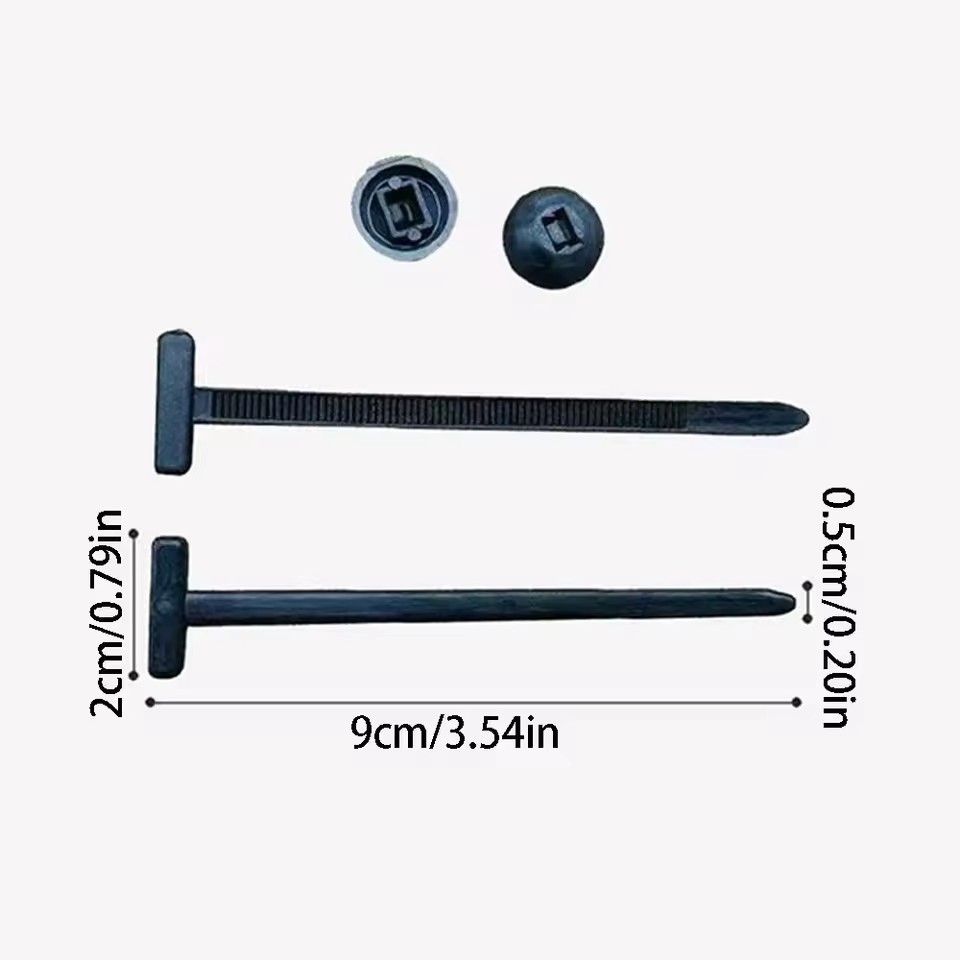100Pcs Heavy Duty Nylon Universal Cable Tie Buckle Multi Purpose Self-locking Zi