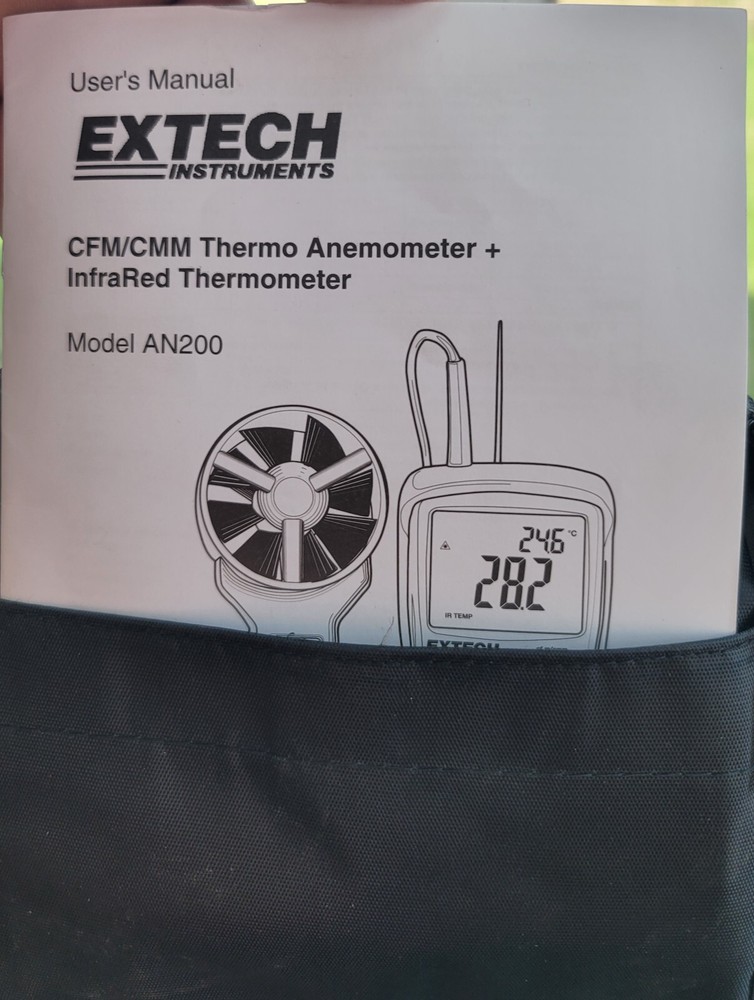 EXTECH AN200 THERMO-ANEMOMETER CFM/CMM