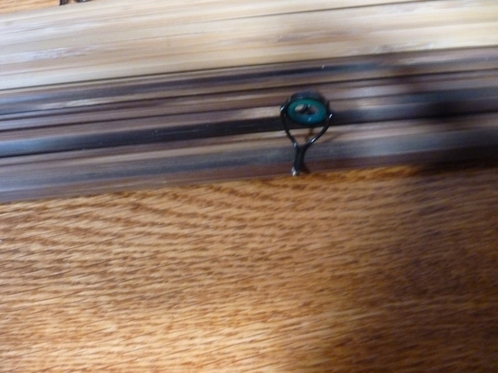 Agate Stripping Guide Black with Green insert 10MM. Rod Building