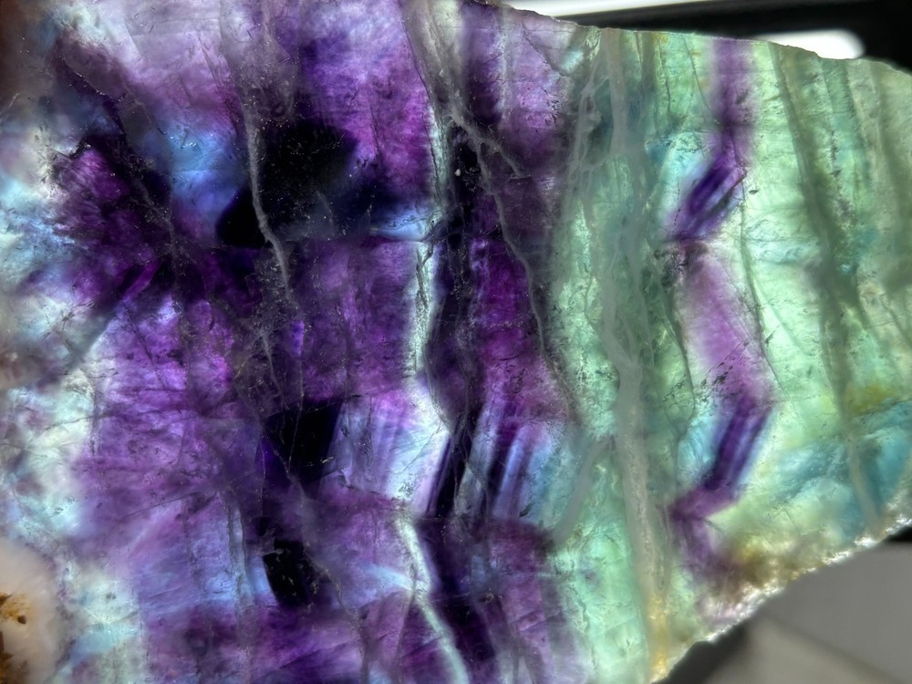 Fluorite slab Cabbing Lapidary Combo Ship Avail