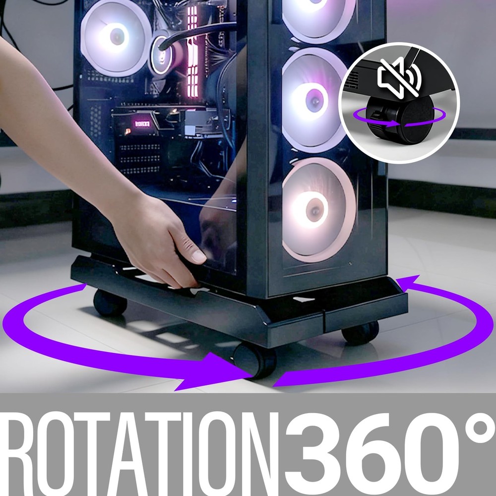 Adjustable Computer Tower Stand | Mobile PC Stand for Floor with Locking