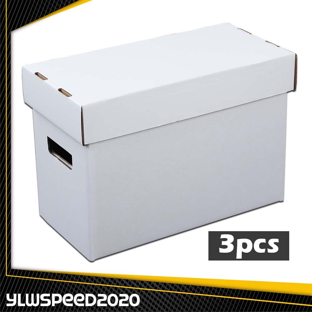 3X Short Comic Book Storage Boxes Holds New 150 175 Stackable Archival Cardboard