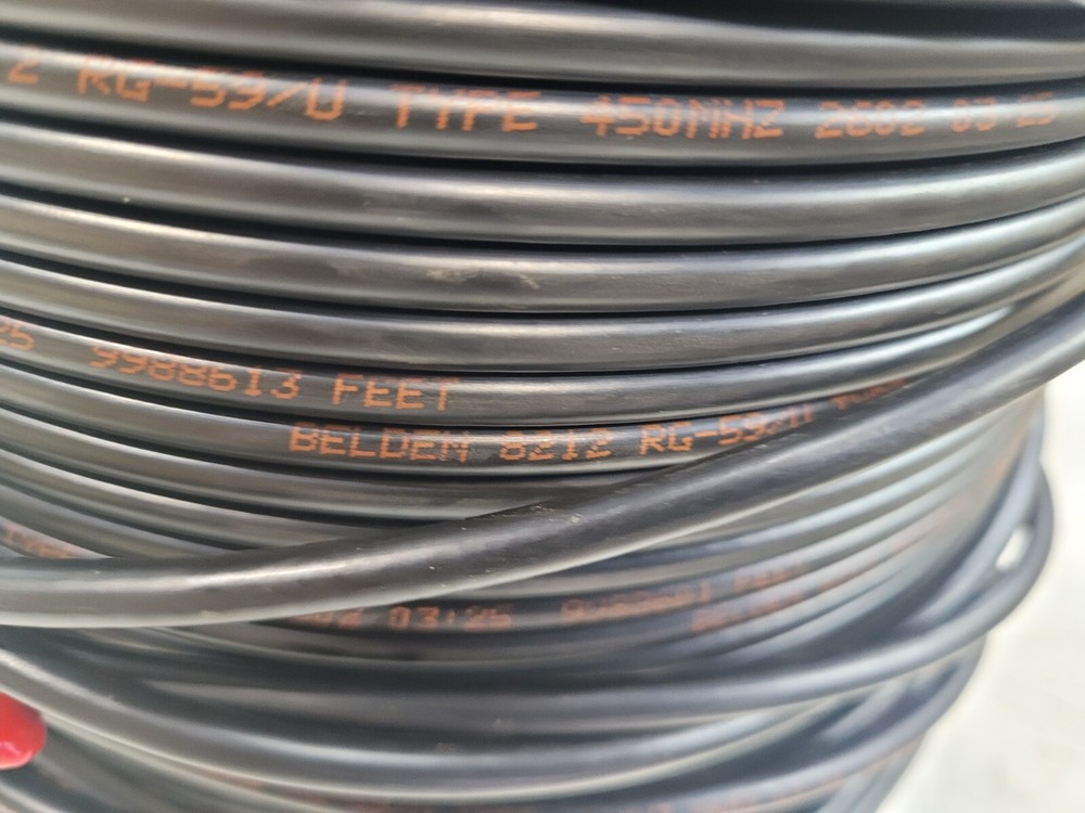 Belden 8212 Analog Video, RG59, #20 Solid BCCS, 95% BC Braid, 1000ft