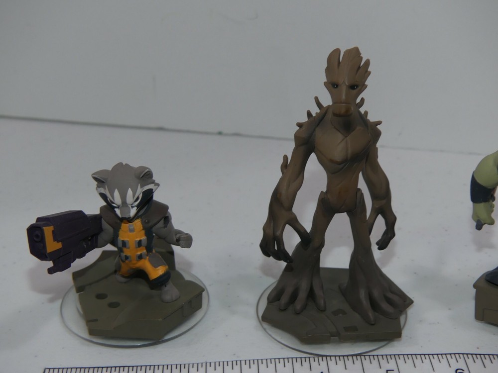 Lot 3 Disney Infinity Marvel Avengers Guardian Galaxy Figure Groot Rocket Drax