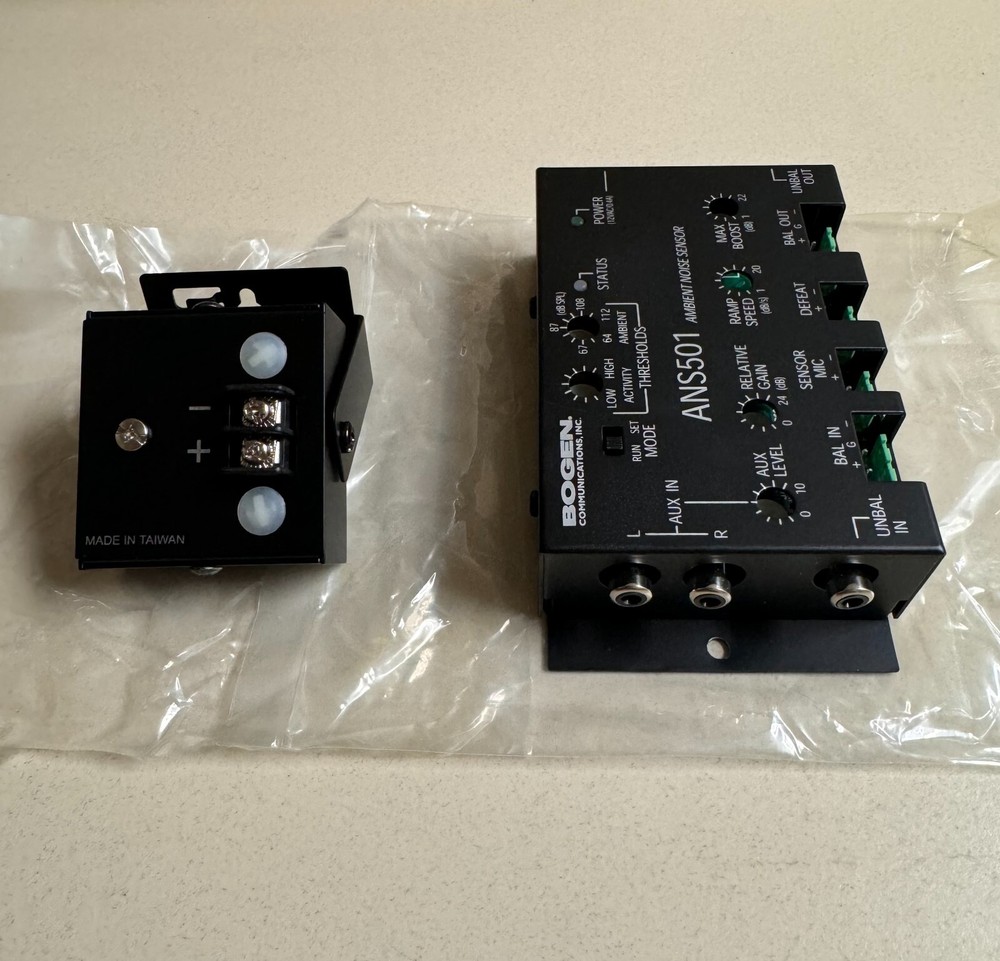 BOGEN ANS501 AMBIENT NOISE SENSOR & POWER SUPPLY