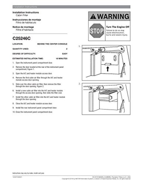 C25246C ONE Cabin Air Filter